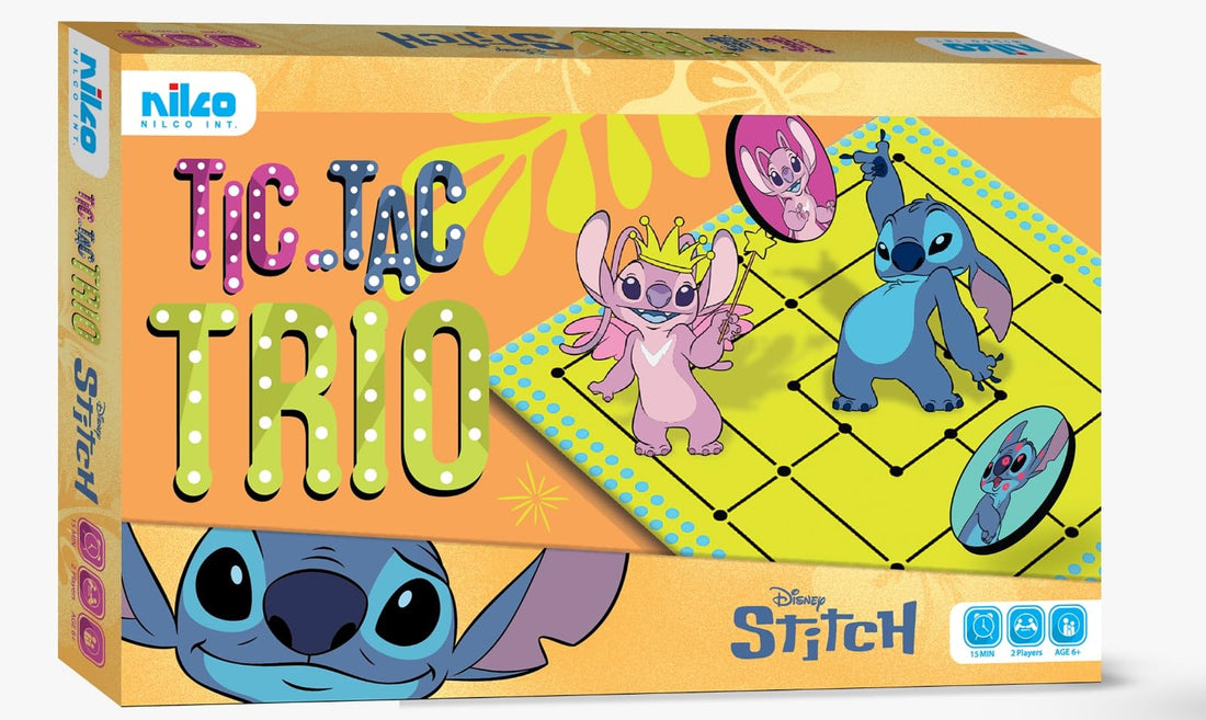 Nilco Disney Stitch Tic Tac Trio Strategy Game
