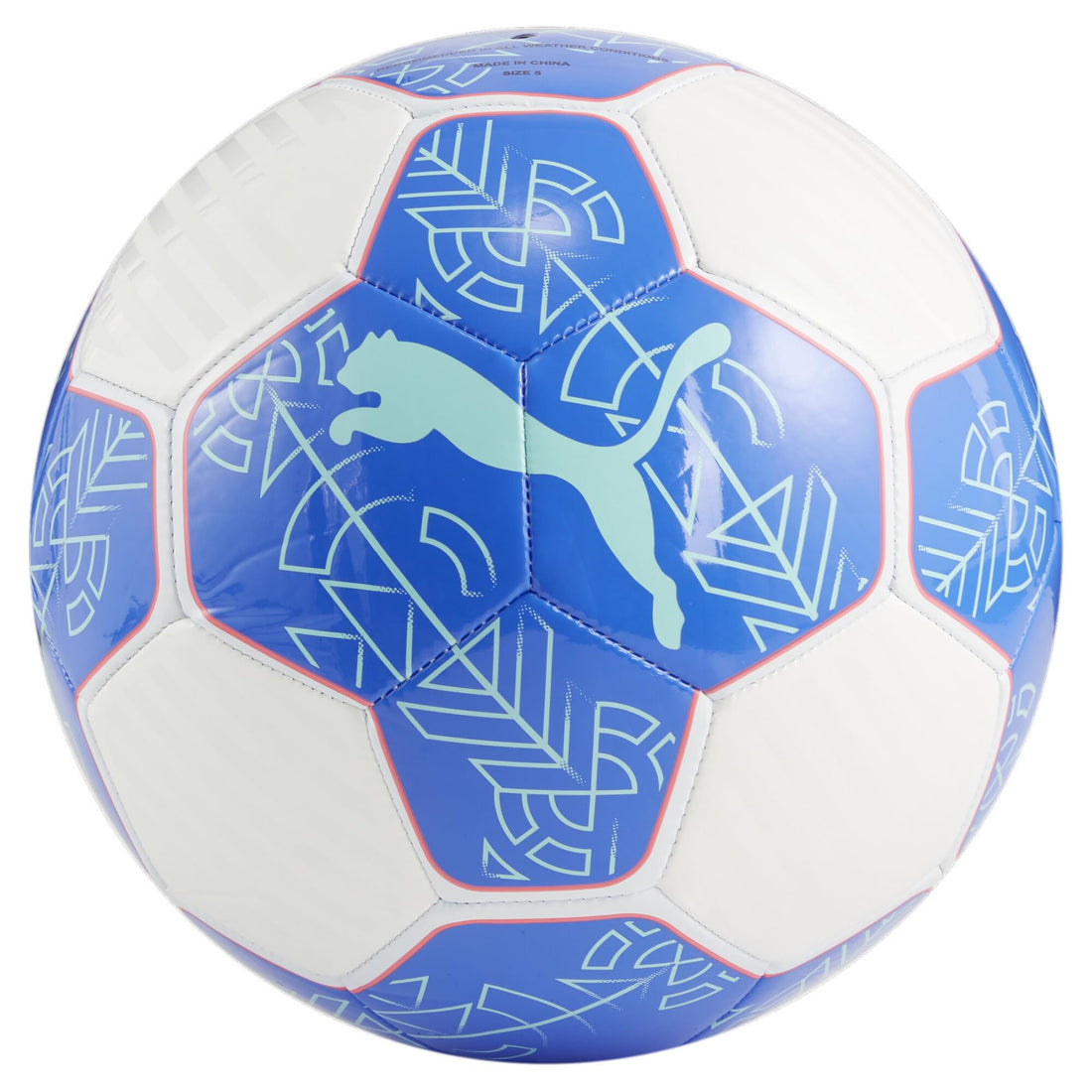 PUMA Unisex PRESTIGE ball, Sunblaze-Bluemazing Black, size: 3