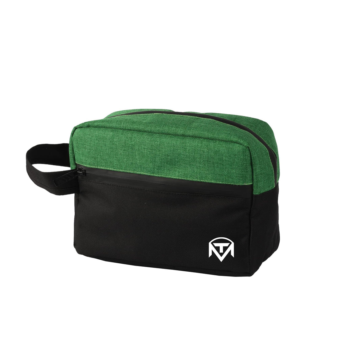 MT Bag for Men Travel Bag for Men Handbag Water-resistant Small Clutch Bag with Multi-pocket Hand Pouch Passport Case Cosmetic Makeup Bag (Green/Black)