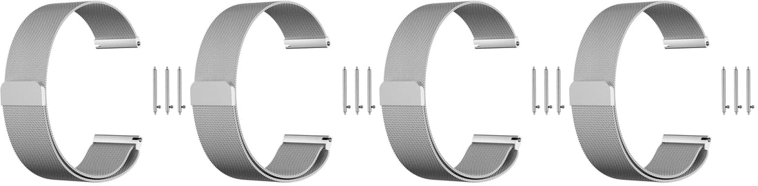 Compatible with Samsung Galaxy Watch 46mm /Gear S3 Frontier/Classic Band, 22mm Stainless Steel belt Milanese Loop with Adjustable Magnetic Clasp compatible for Gear S3 Classic,Silver