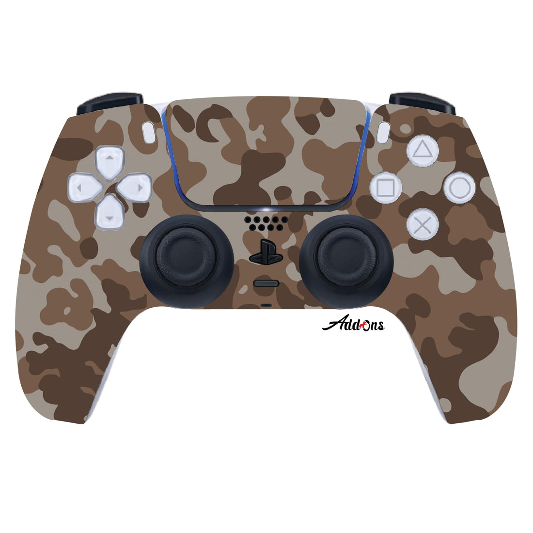Add-Ons PS5 Camouflage #3 Skin Sticker Compatible with PlayStation 5 Controller