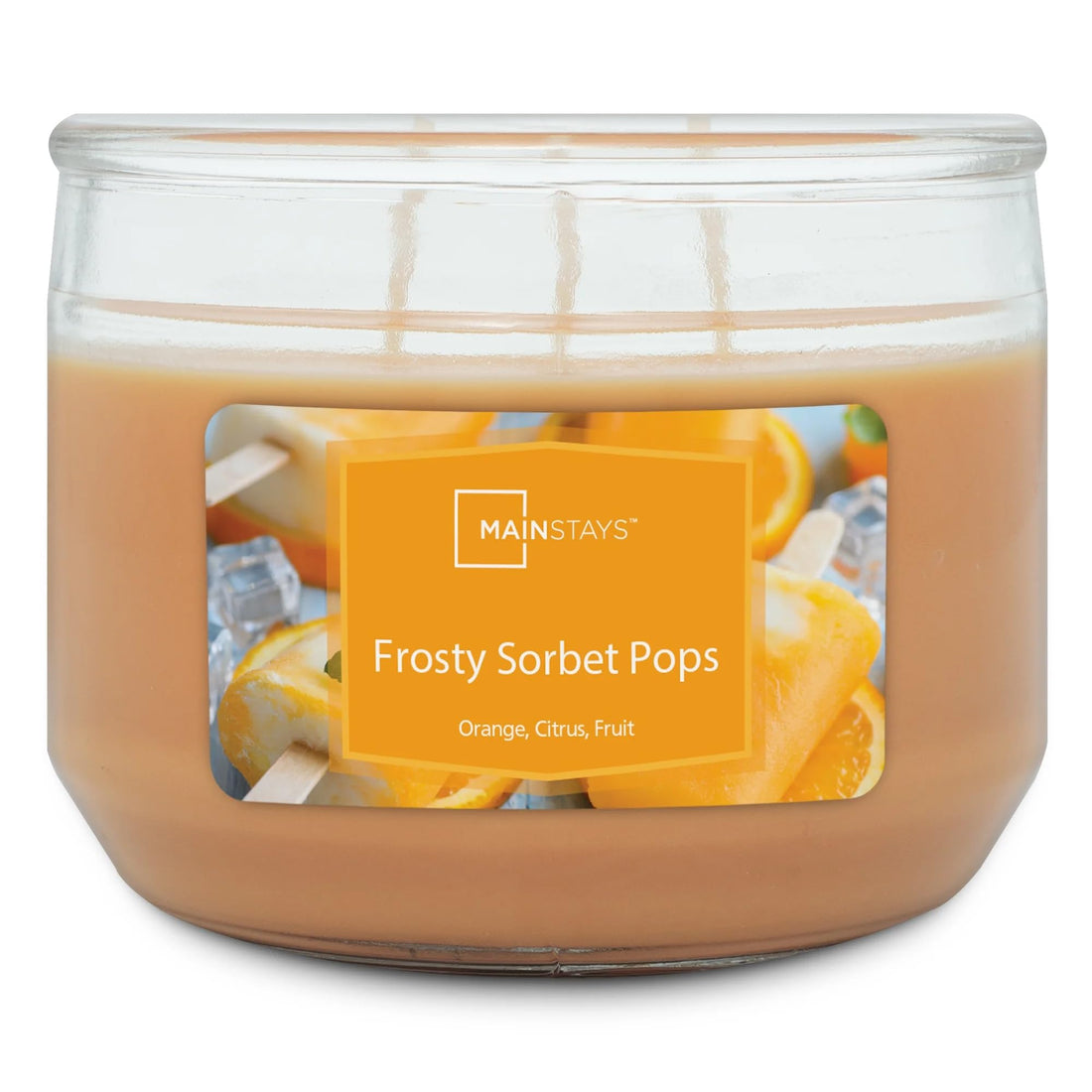 Kanawaty Scented 11.5 oz Candle Jar, FROSTY SORBET POPS, Up to 45 Hours of Burn Time, Three-Wick