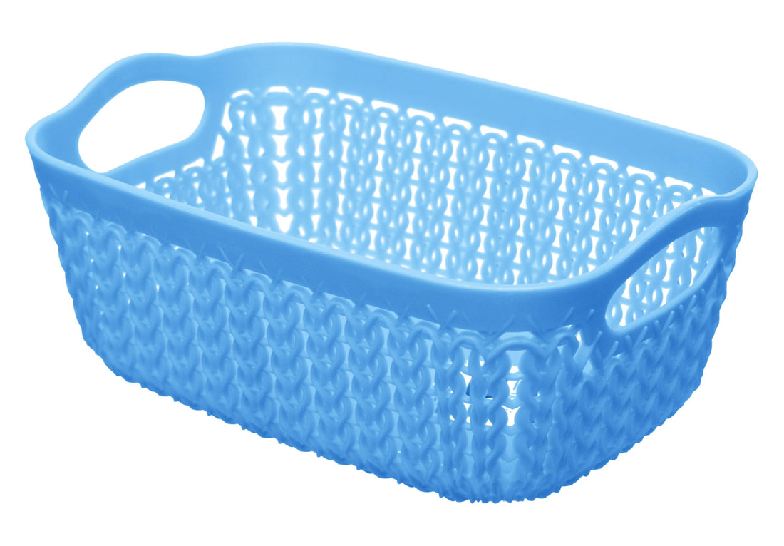 Tamara Small Rectangle Basket 18Cm - Blue