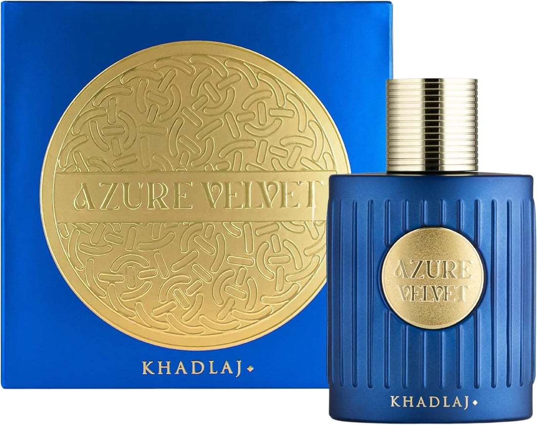 Khadlaj Azure Velvet, Luxury Perfume, Blue and Gold For Men
