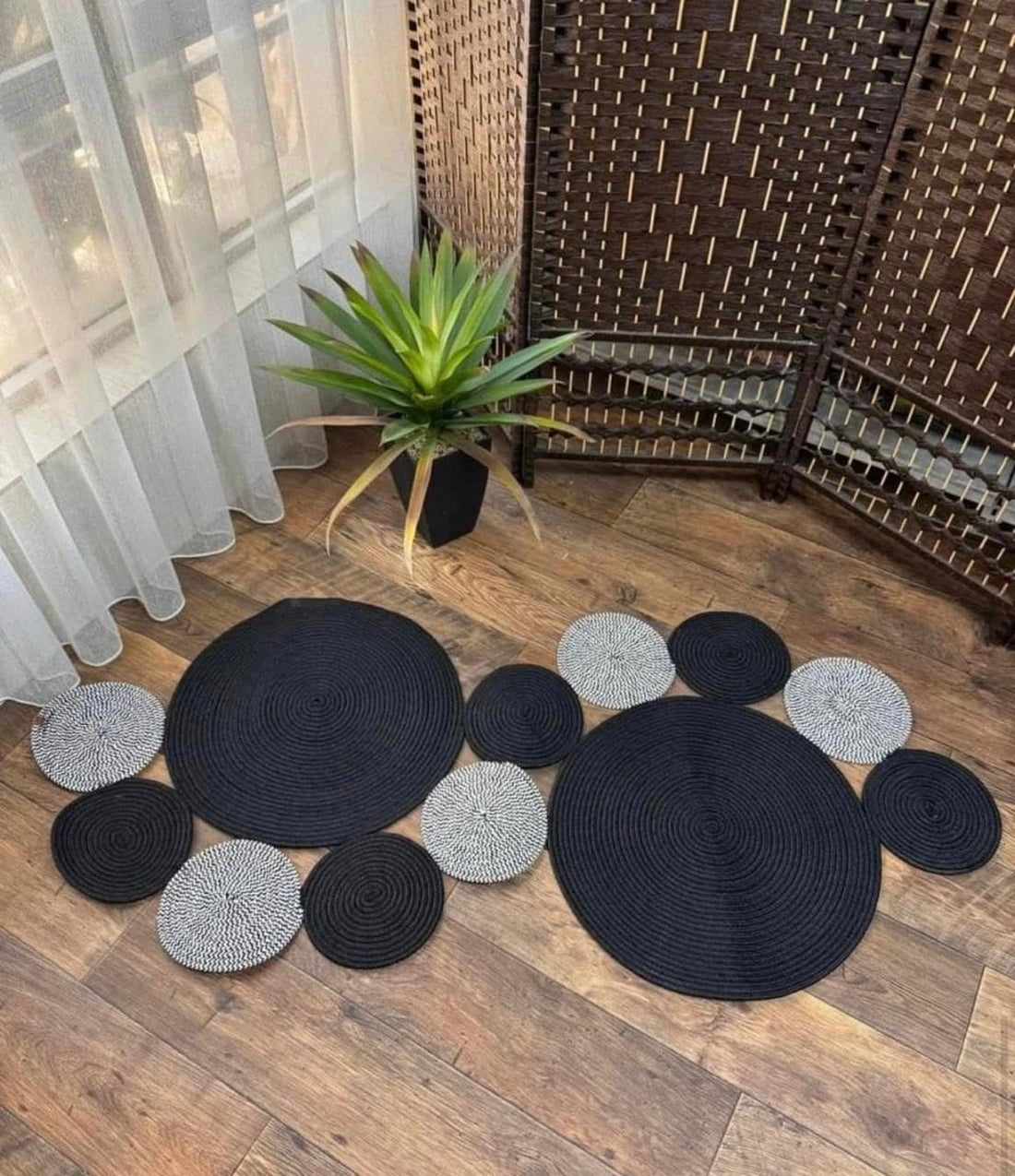 Elegant Woven Floor Mat,(125×55×1),from woven it
