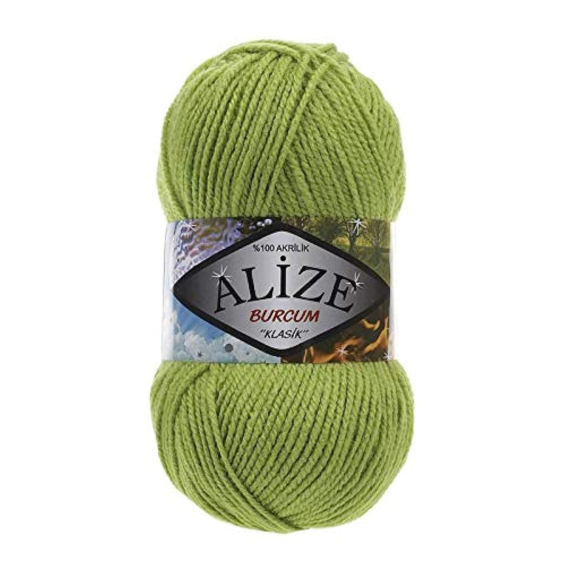 Alize BURCUM KLASiK Pistachio 117 - Crochet and Knitting Yarn