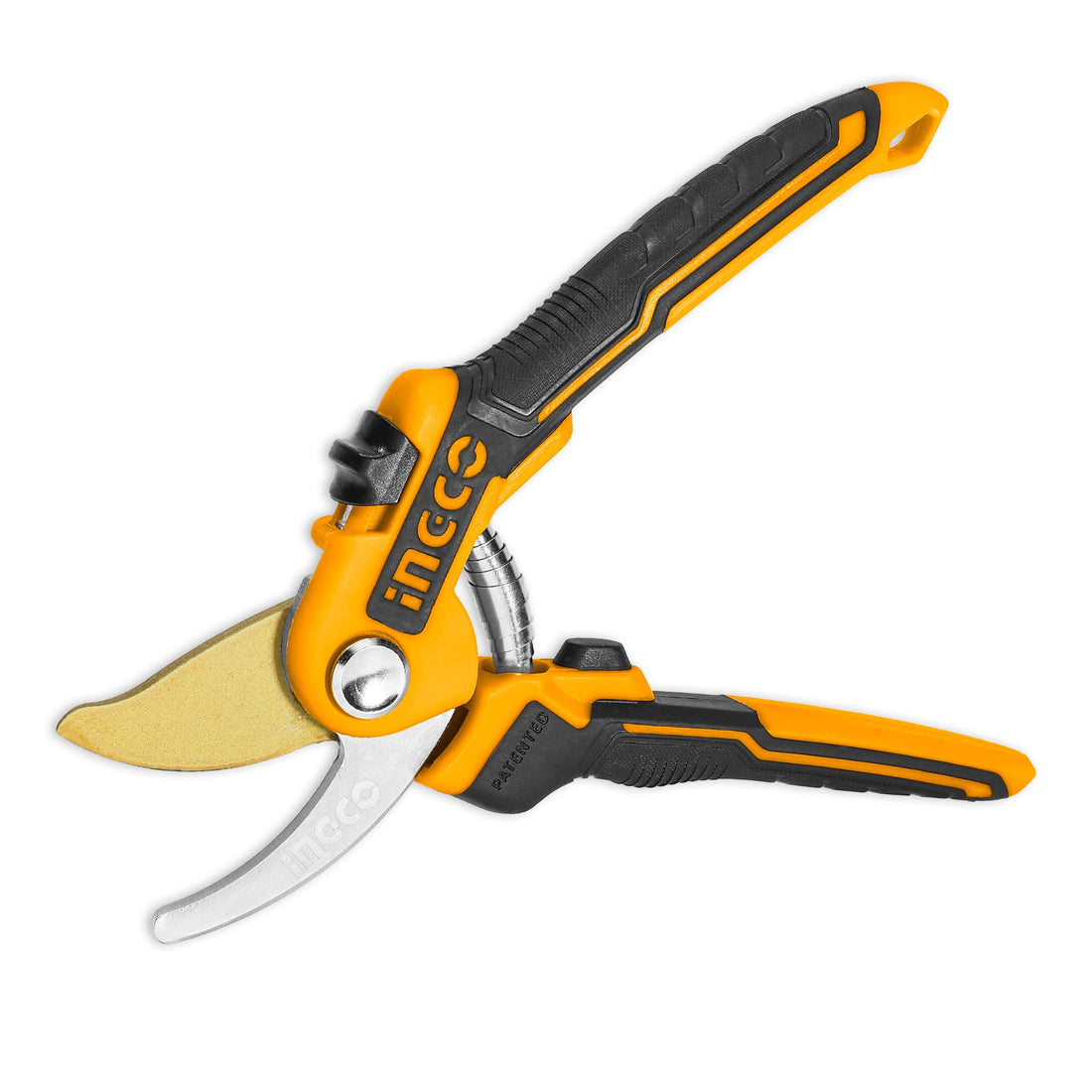 Ingco 8 Inch Heavy Duty Pruning Shears For Branch Cutting And Tree Trimming,Yellow,Hps0601
