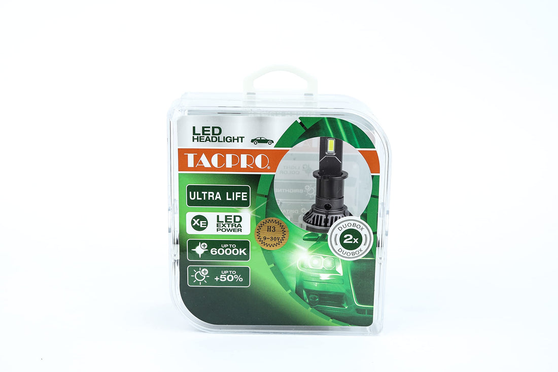 Generic Tac pro led lights for car,headlight & taillight, original (h 3), fog light bulb,suitable for many cars - hyundai, green