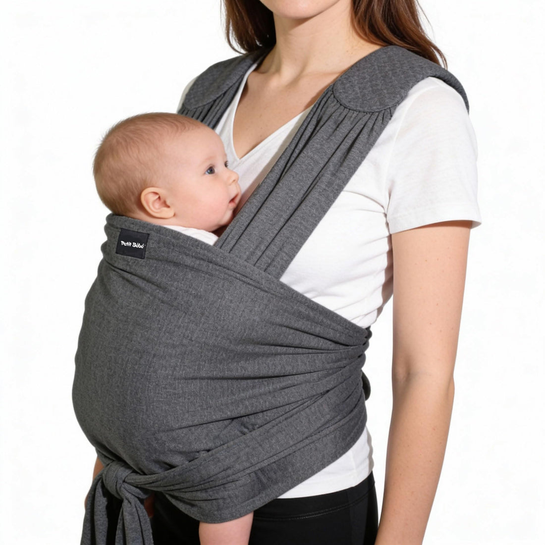 Petit Bebe Premiun Max Plus Baby Wrap, Dark Grey