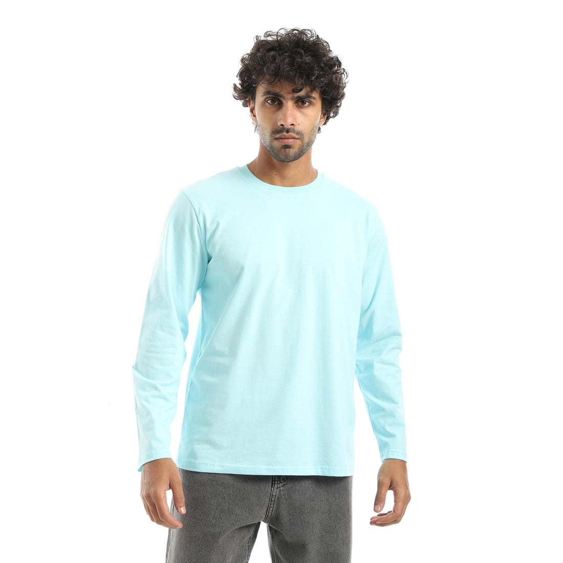 Andora Mens Basic Long Sleeves Round Collar Western
