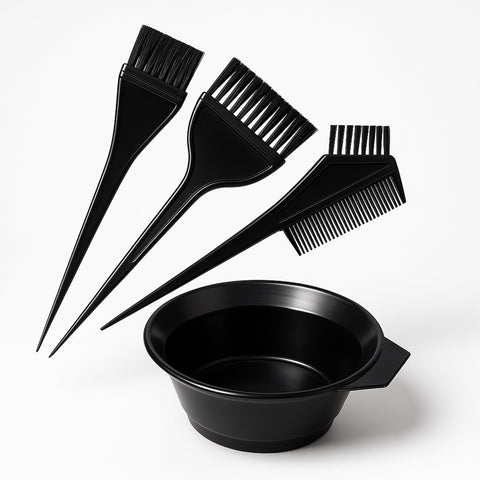 Hair Coloring Brush Hair Dye Brush Hair Dye Bowl and Brush Kit Tools Applicator Bleach Color Bear Mixing Bowl Beauty Salon Hair Tint Professional Diy Double Sided Hair Dying Brushes Comb (1 Count)