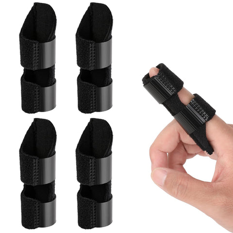 Dimeho 5 Pcs Trigger Finger Splints, Universal Thumb Brace Mallet Finger Splint for Arthritis Relief Broken Fingers Straightener Knuckle Immobilization Fits Thumb, Middle, Ring, Index, Pinky Finger