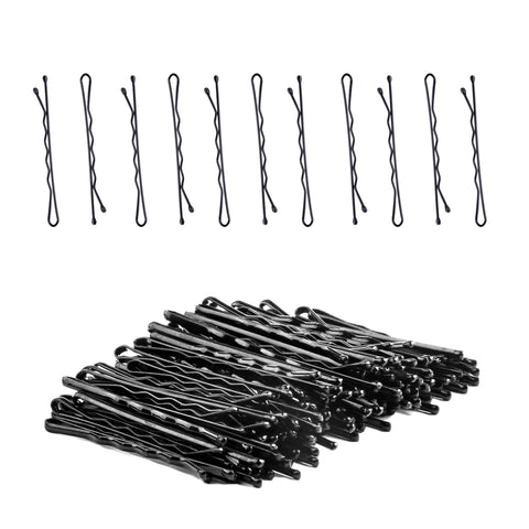 Pack of 100 Bobby Pins with Storage Box – Black Hair Grips for Women – 5cm Long Hair Pins Ideal for All Types of Hair
