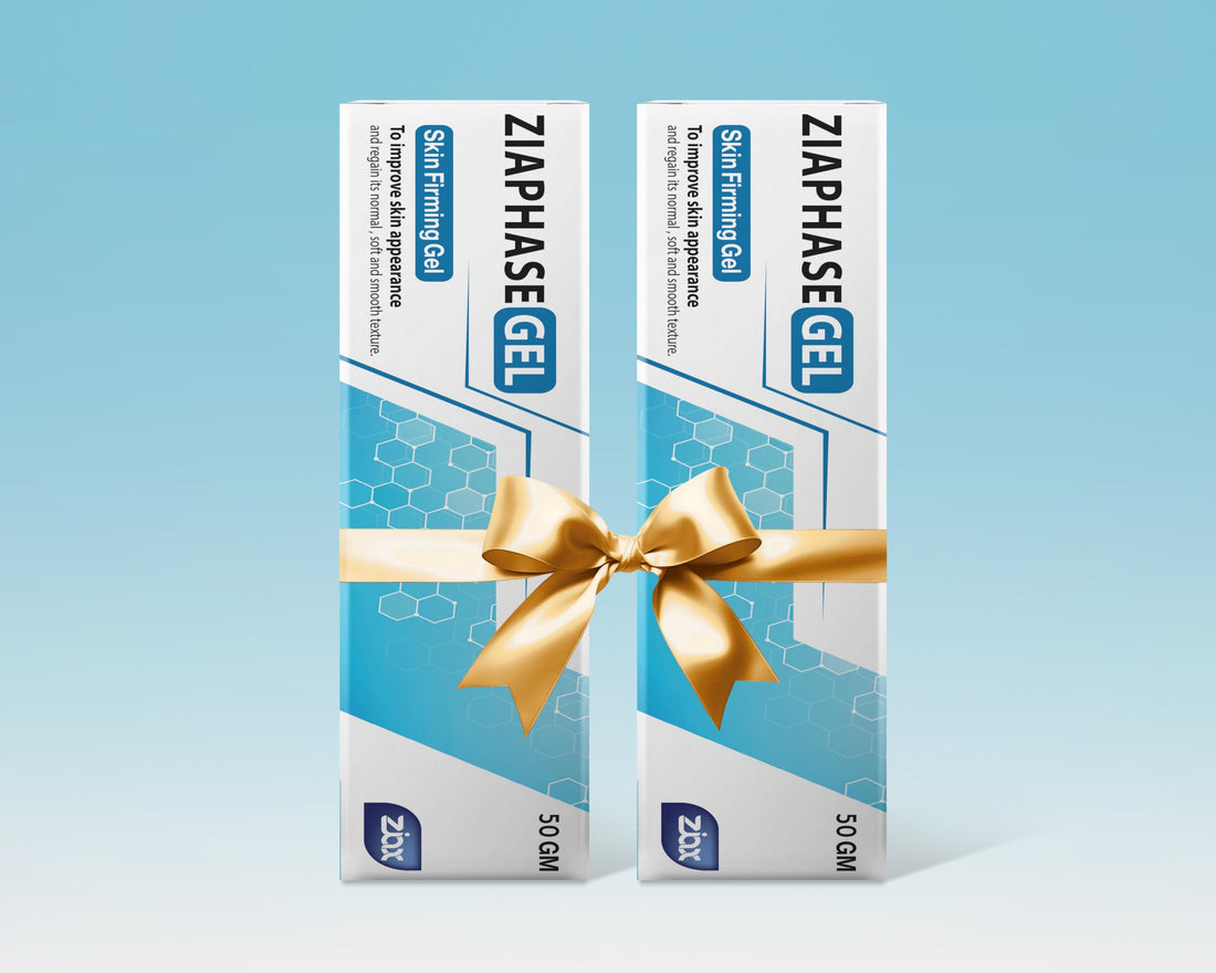 Ziaphase Anti-Scar Gel, Skin Recovery Solution, Advanced Skin-Firming Formula, 50g (2 packs ) .للندبات وعلامات التمدد