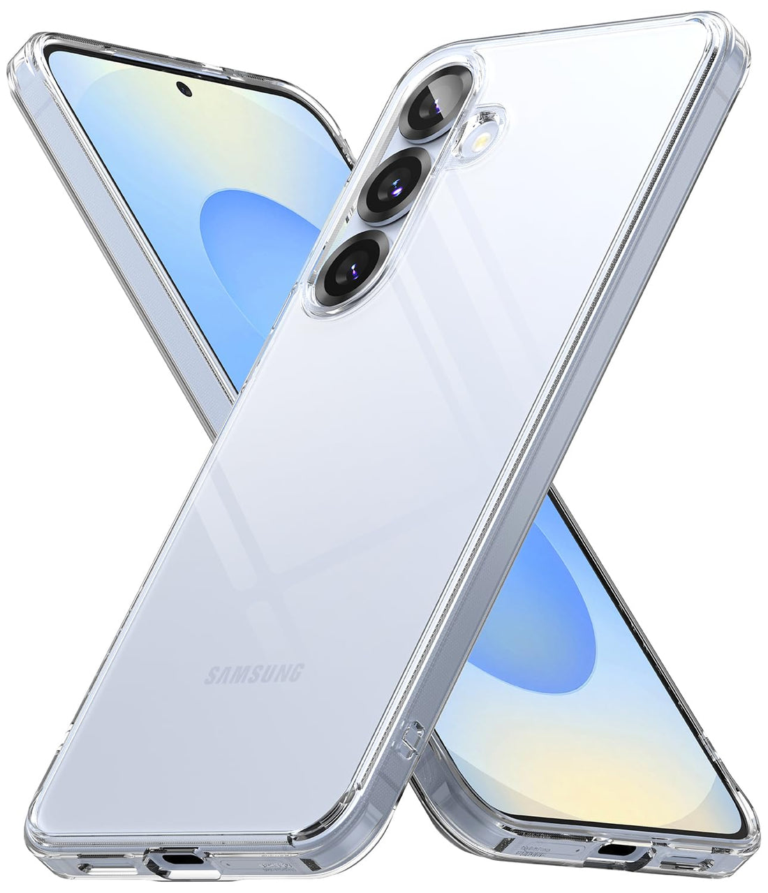 Ringke Fusion Case for Samsung Galaxy S25, [Long-lasting Clear] Minimal Yellowing Scratch-Resistant Hard Back Soft Bumper Mobile Phone Case - Transparent
