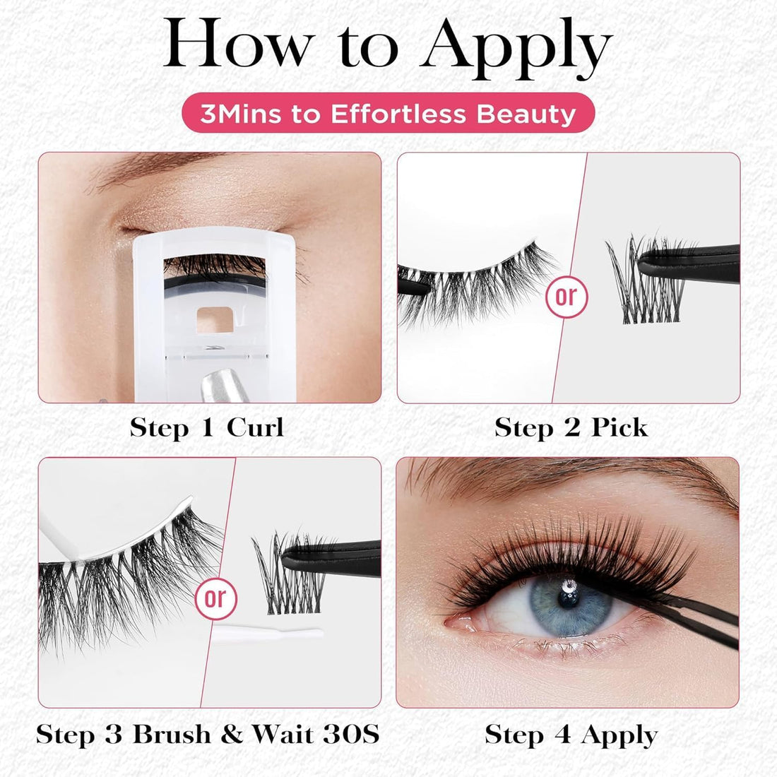 WHITE Lash Glue Liner False Eyelashes Lash Strip Adhesives Crislashes Waterproof Lash Glue Strong Hold Lash Bond Lash Buddy Tool 5ml