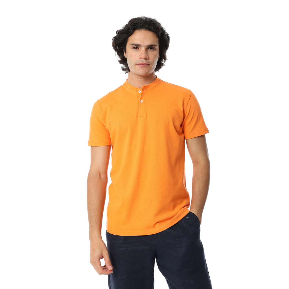 Andora Mens Basic Henely Neck Western (pack of 1)