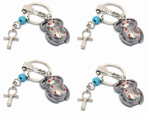 immatgar pharaonic small Hollow Scarab keychain keyring ancient Egyptian souvenirs gifts for men and women from egypt