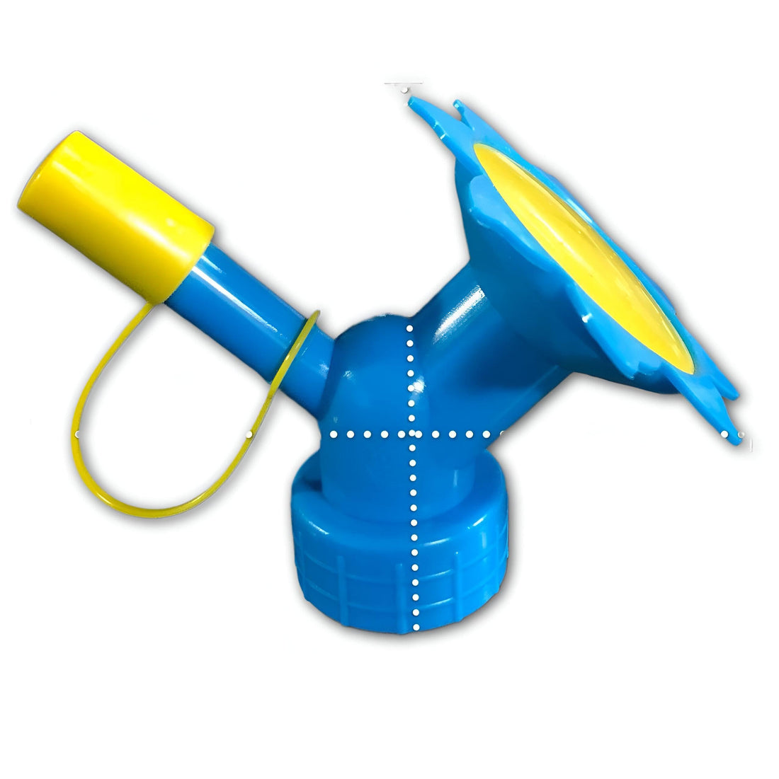 Watering Can Head - multi-functional 2-in-1 watering top for plastic bottles, suitable for seedling irrigation, garden watering, and maintaining healthy plant growth outdoors (color-blue)