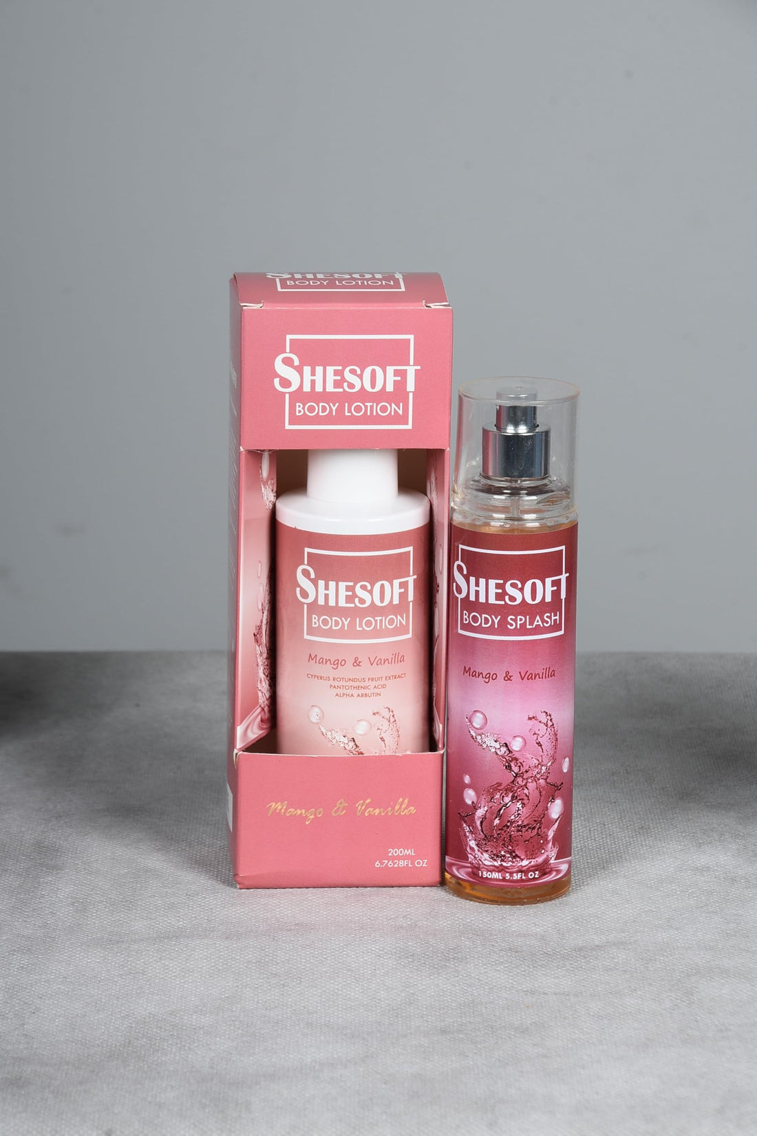 Mango & Vanilla Body Care Set, Body Lotion and Body Splash, 200ml