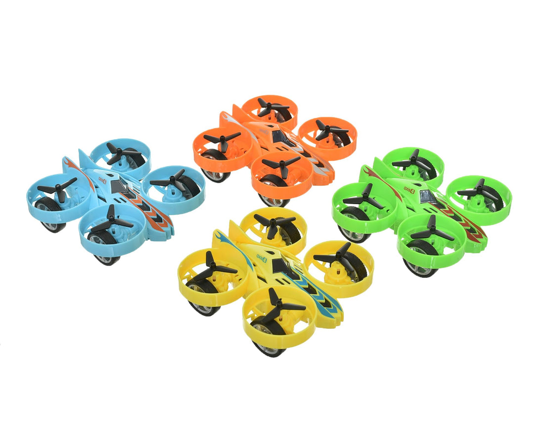 Minsa Drone Airplane Toy 4 Colors Pull Back Flying Plane Code 6669 for Kids -Multicolor