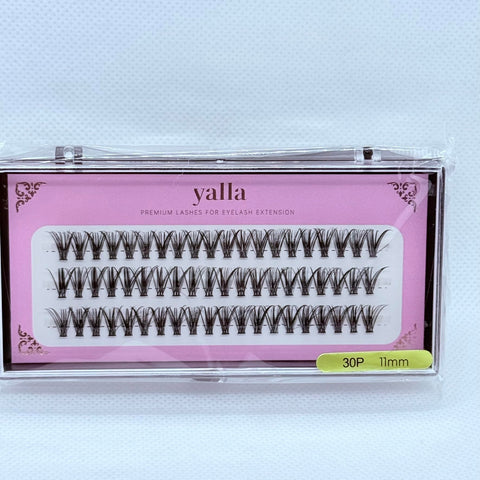 Individual One by One Lashes 9mm, 10mm, 11mm, 12mm and 13 mm – Natural Wispy Lash Extensions, Lightweight False Eyelashes for DIY Lash Extension, Professional Salon Look (11mm)