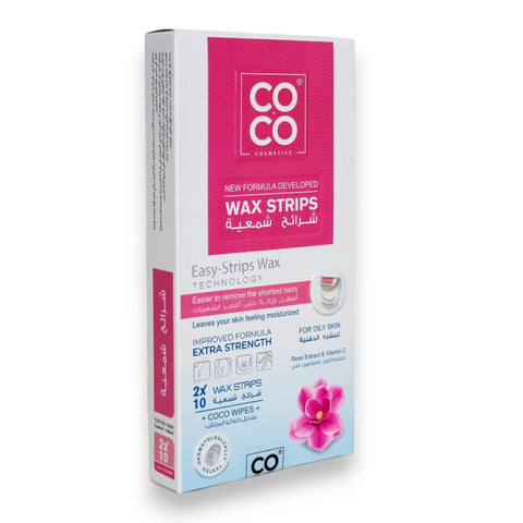 Coco Wax Strips With Rose Extract & Vitamin C