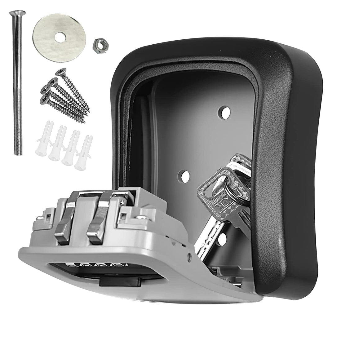 DAWRIS Key Box Key Box 4 Digits Key Safe Box Combination Key Safe Box for Keys Grand Safe