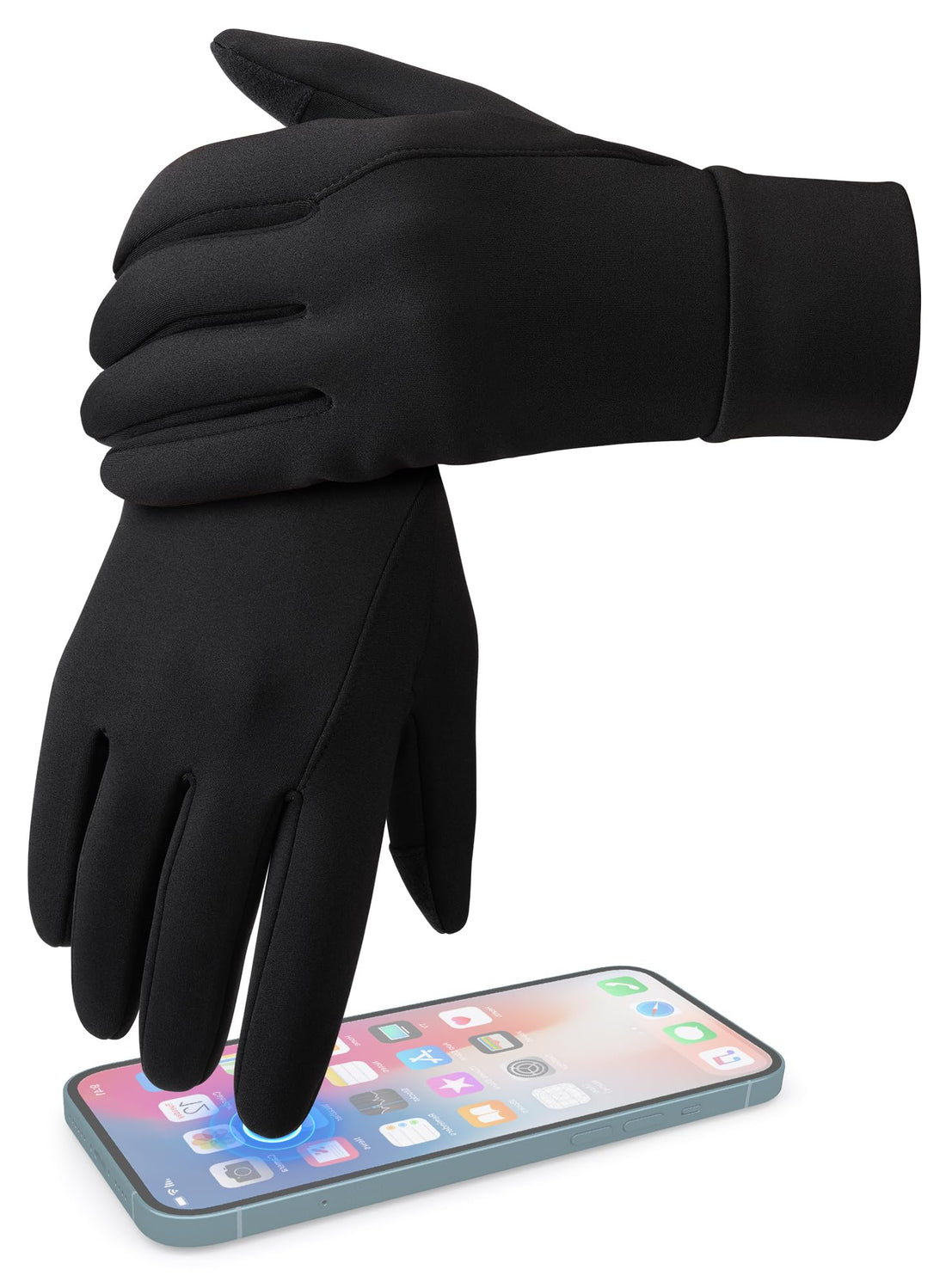 OZERO Winter Gloves Men Women: Thermal Touchscreen Running Gloves with Anti-Slip Grip, Windproof for Driving, Cycling