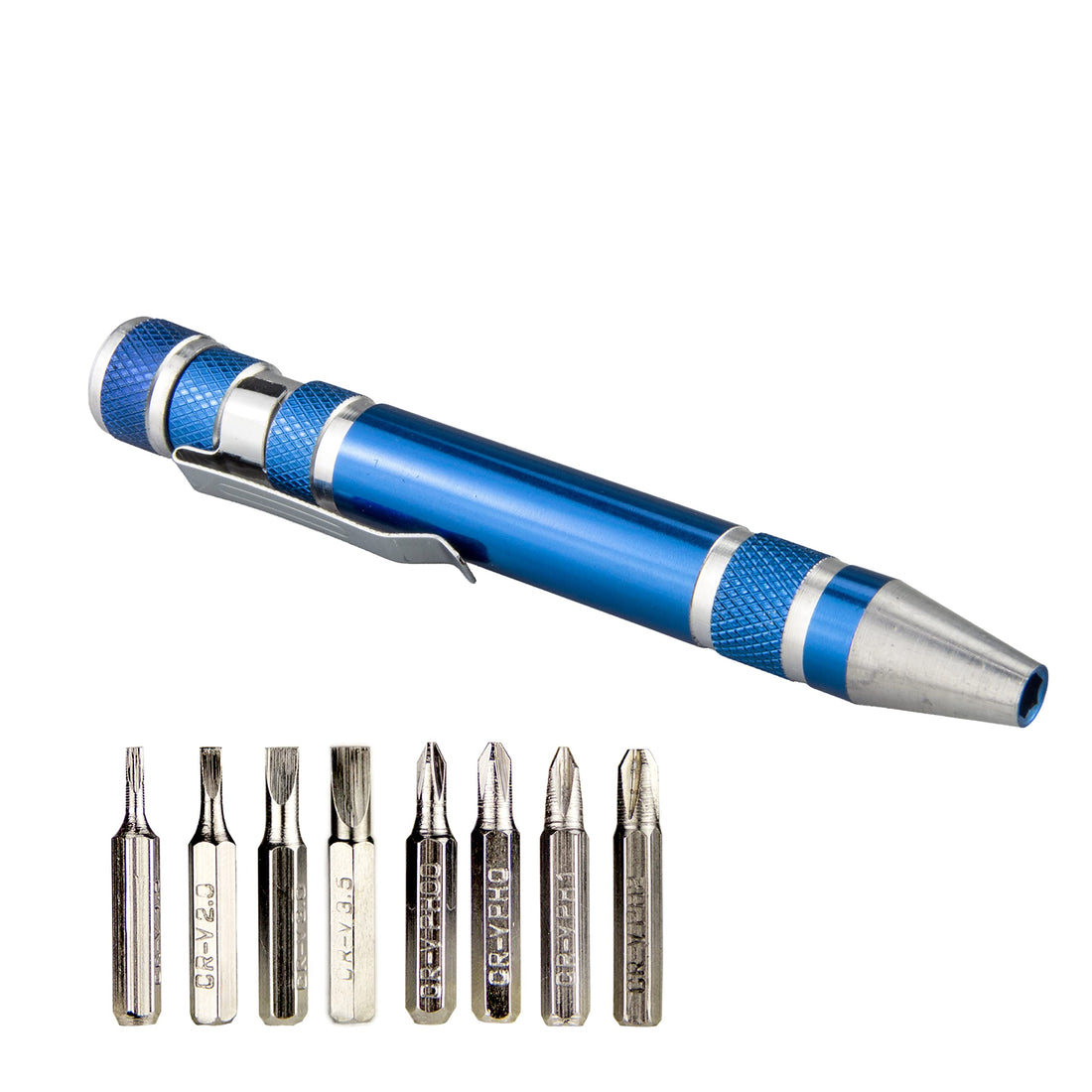 Swatom 8 in 1 Mini Screwdriver Set Pen Style Small Repair Tools Compact Precision Gadgets Kit for Home Improvement Computer Eyeglasses