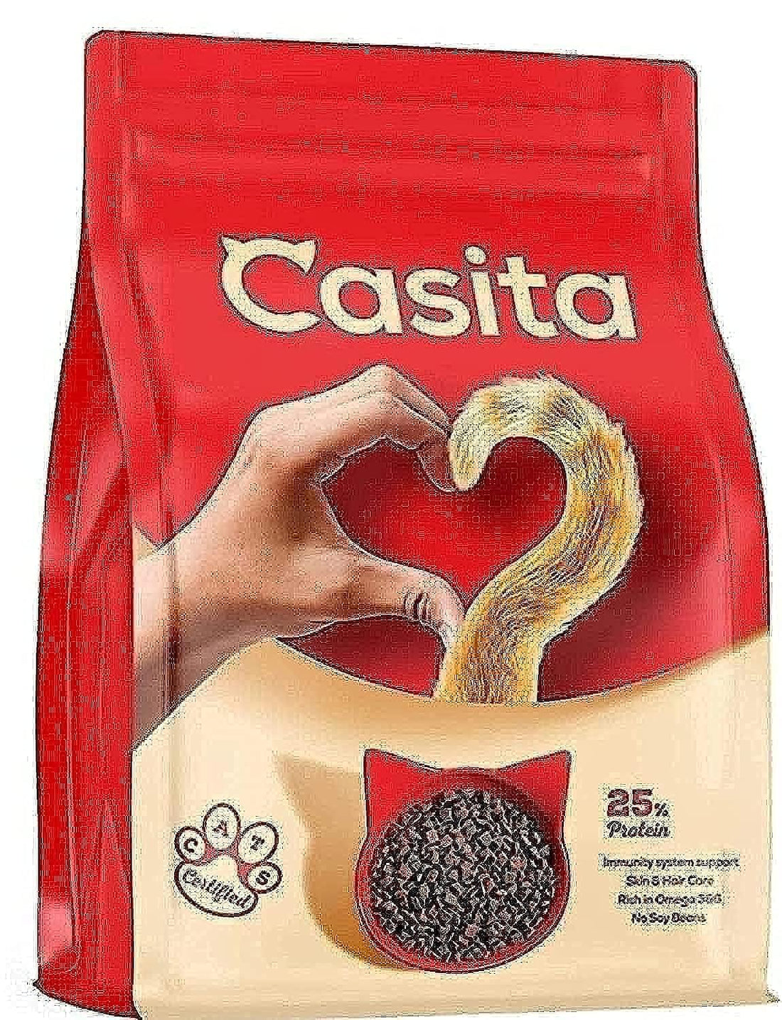 Casita Dry Food Cat Food - 1kg, Thistle Strengthening Protein, Rich in Omega 3