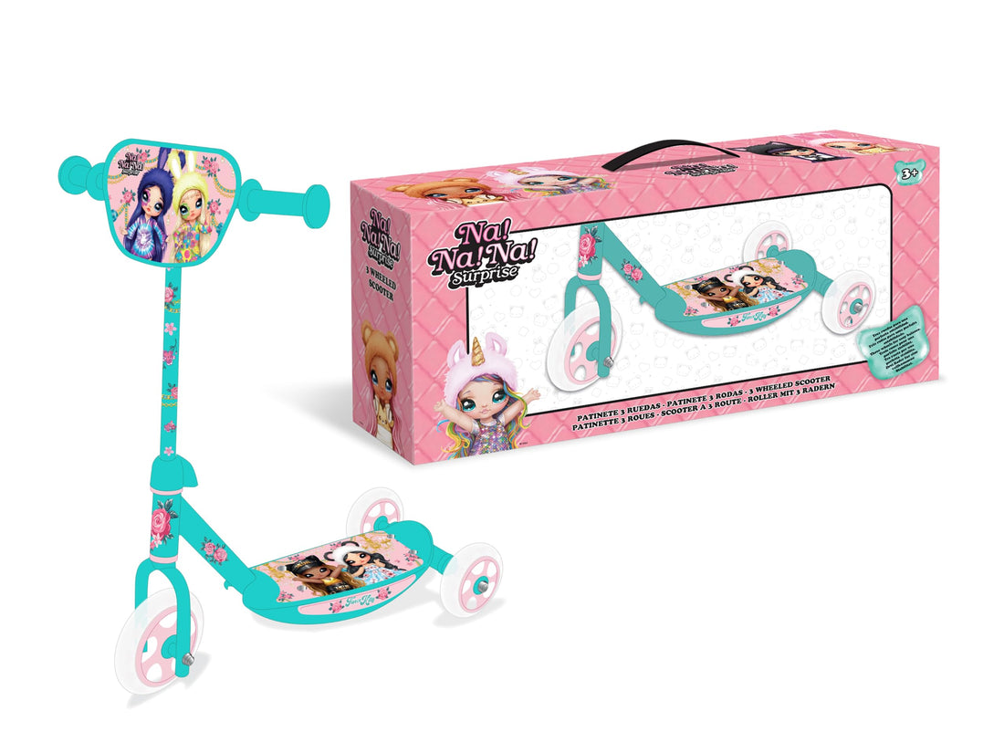 NaNaNa Surprise 3 Wheeled Scooter, Pink/Blue