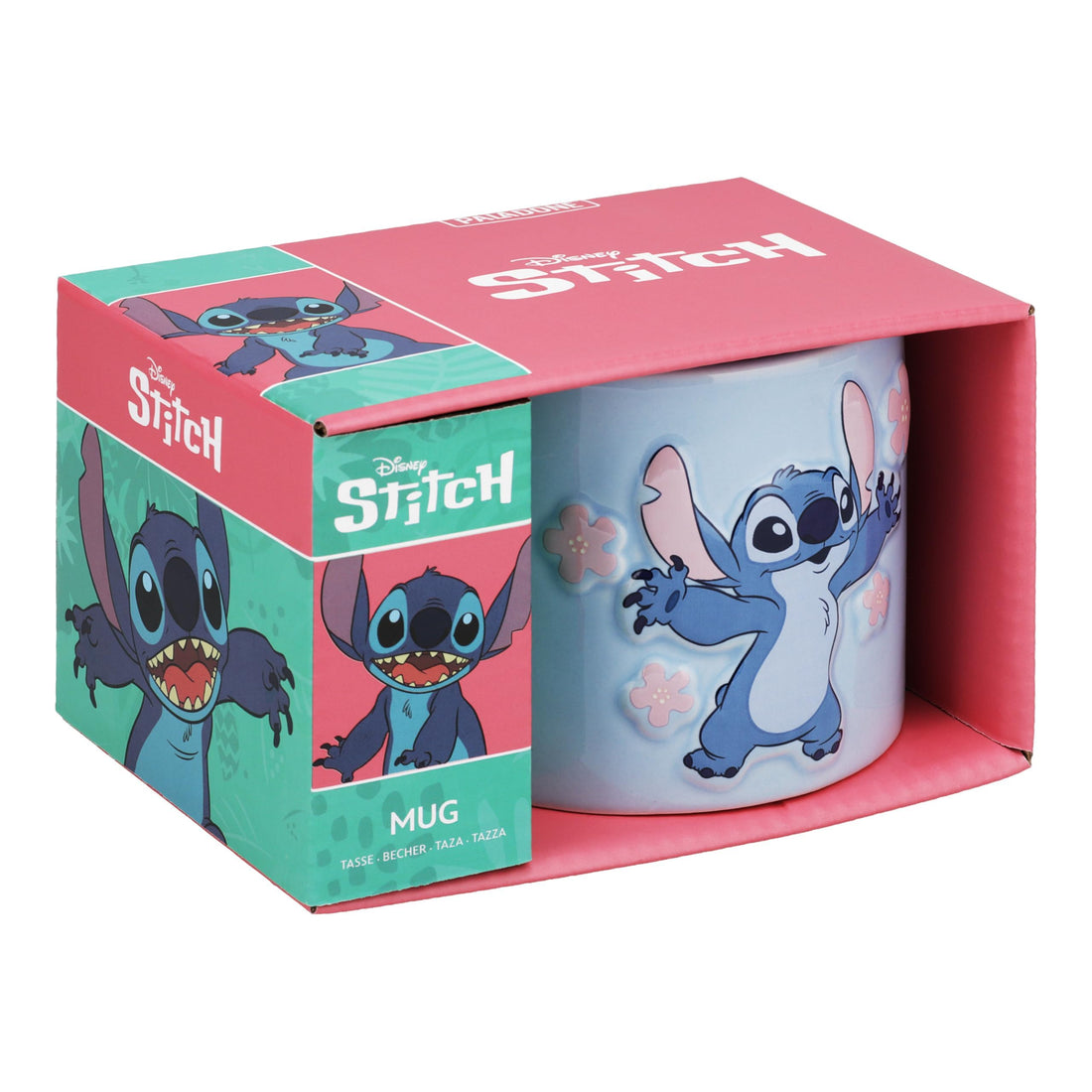 Paladone Disney Lilo & Stitch Mug, Pastel Blue Officially Licensed 400ml Large Ceramic Coffee Cup for Tea & Hot Chocolate, Pop Culture Merchandise for Movie Fans