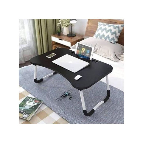 Laptop treadmill stand with phone holder and cup holder - black 1