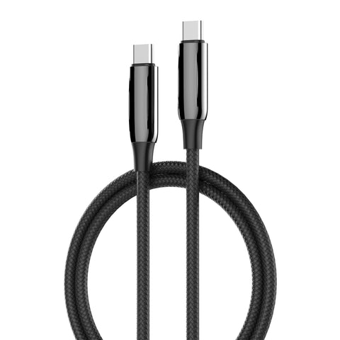 LDNIO 240W USB-C to USB-C Fast Charging Cable, PD3.1 QC4.0 Super Fast Charge, Braided Cord for Samsung Galaxy S25 Ultra/ S24/S23/ Fold 6/5/4 / Tab S9 Pro/MacBook/Apple iPhone/iPad/Huawei (1 Meter)