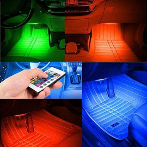 Generic Wireless Remote Control Car RGB LED Neon Interior Light Lamp Strip