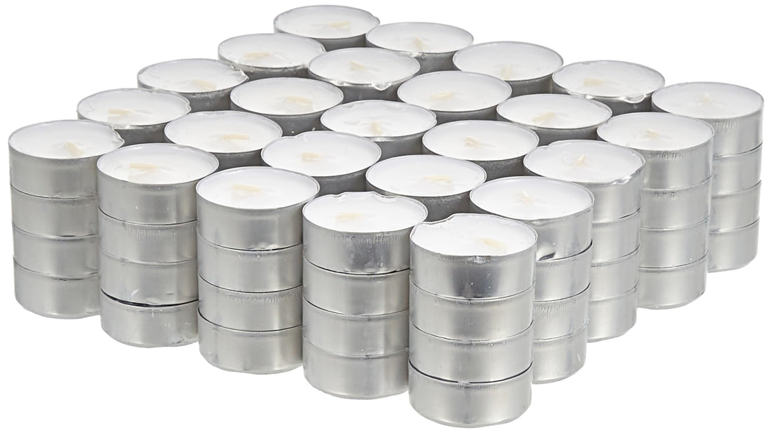 IKEA 500.979.95 Glimma Unscented Tealights, 100-Pack
