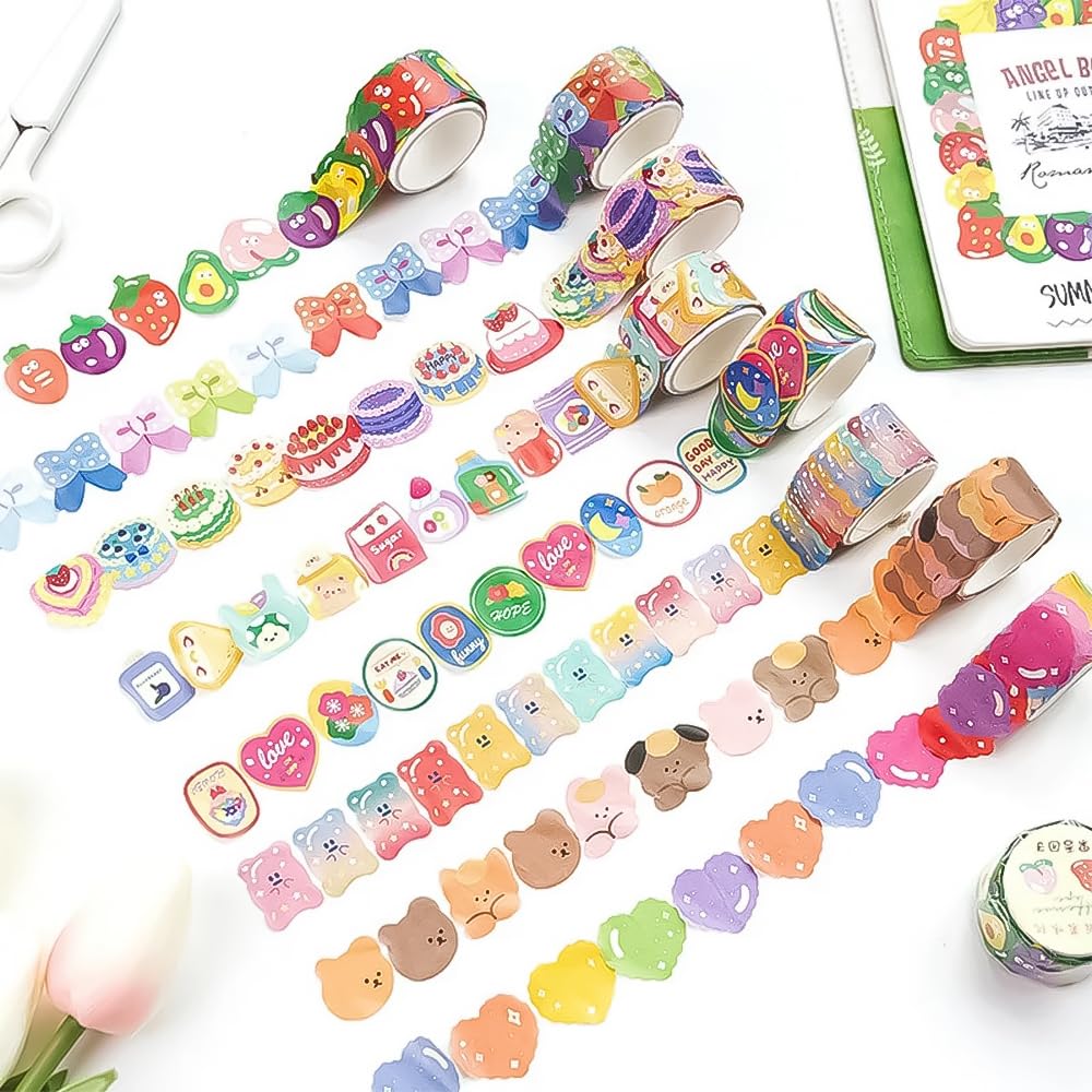Stickers Tape 100pcs Cute Fruit Animal Washi Tape (S8)