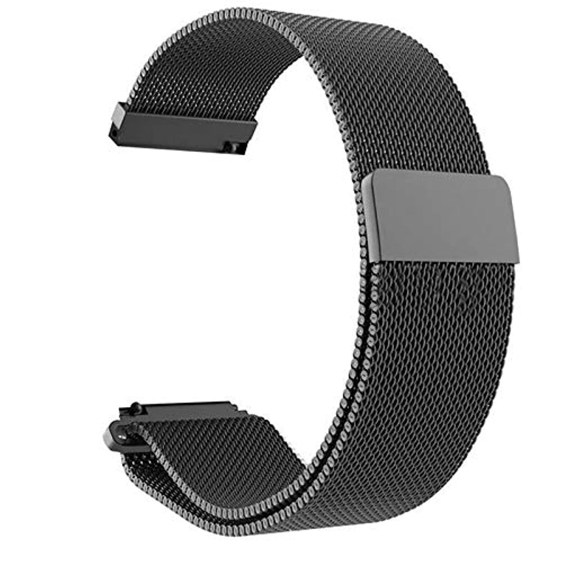 20mm Milanese Loop Magnetic Stainless Steel Watch Band for Xiaomi Amazfit Youth bip Smart Watchband Strap Wrist Bracelet