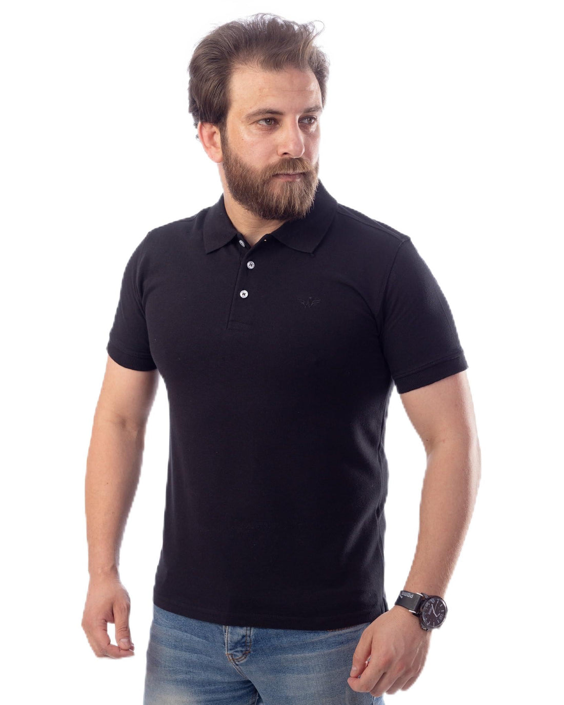Mens Summer Short Sleeve Cotton Pique Polo Shirt from White Eagle