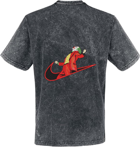 Joker Nike Spoof T-shirt washed back