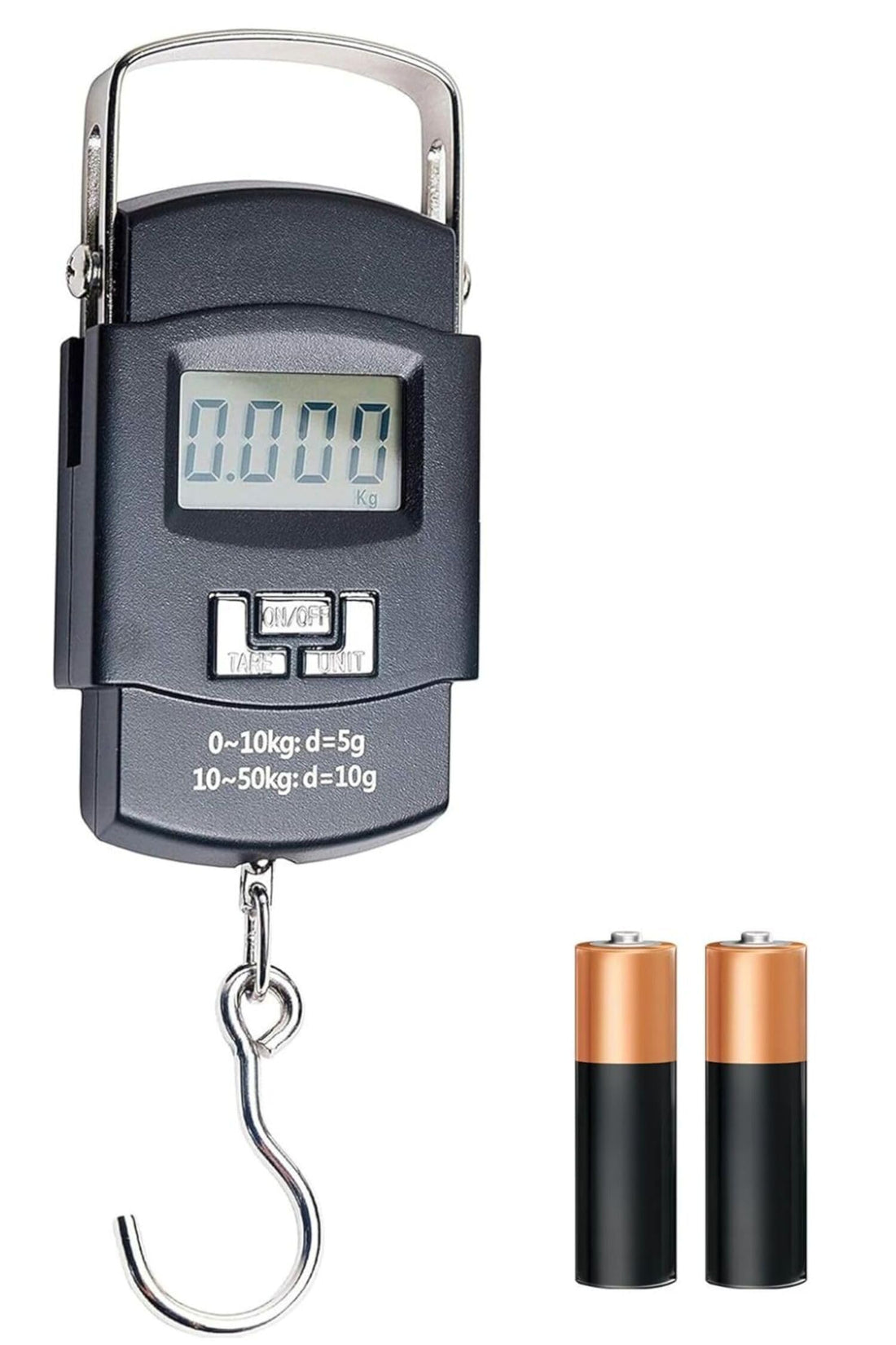 Weight Machine for Luggage 50kg Weighing Scale Electronic Portable Digital LED Screen Luggage Weight Scale for Home Shop Traveling Suitcase Cylinder Hanging Scale machine With Free Batteries