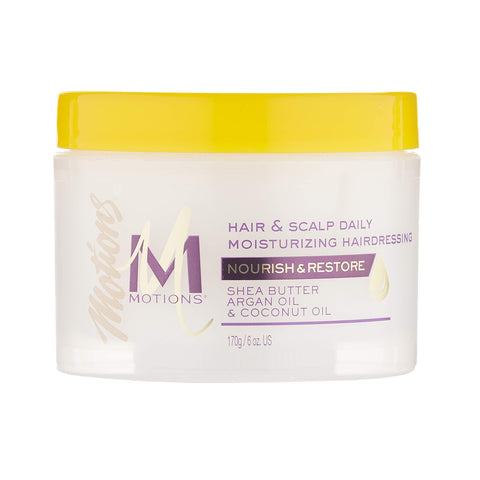 Motions Nourish and Restore Hair and Scalp Daily Moisturizing Hairdressing, 6 Ounce