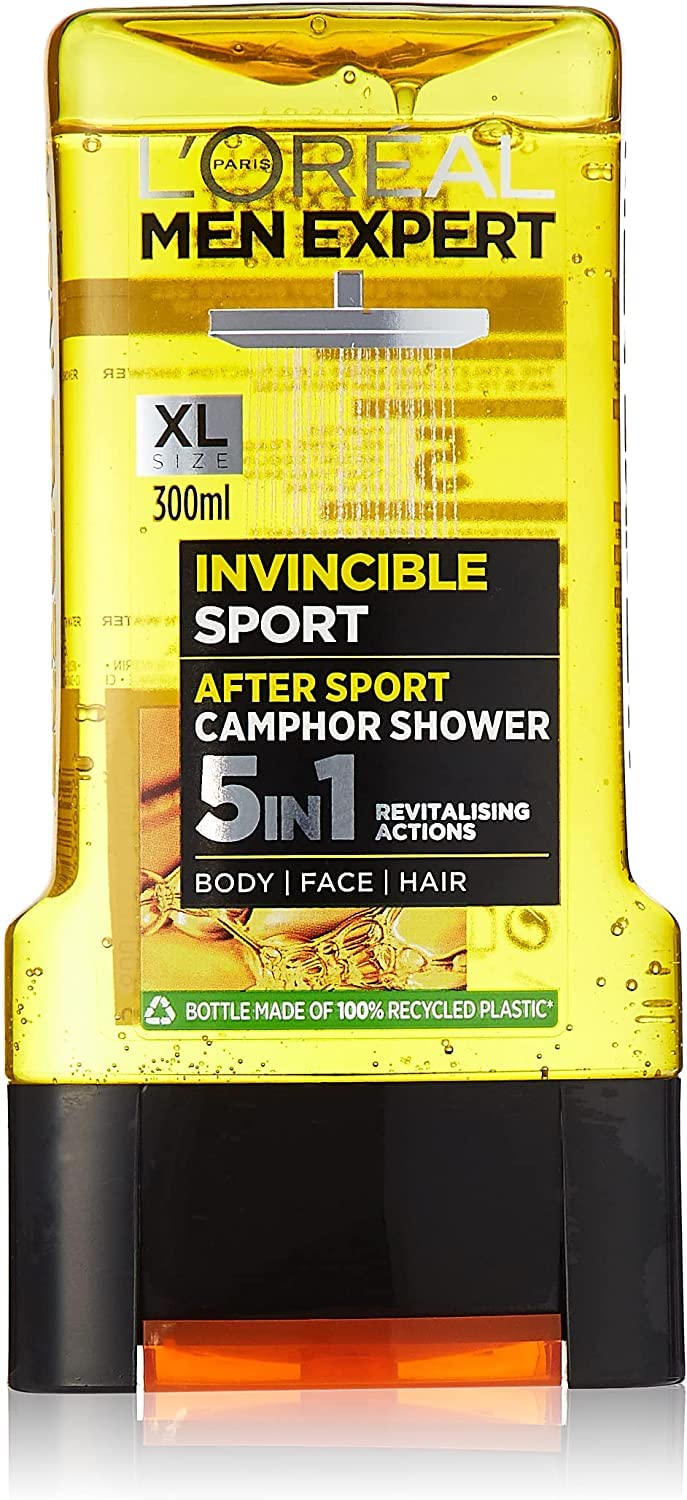 L’Oreal Paris Men's 5in1 Expert Gel Doccia Invincible Sport (300ml)