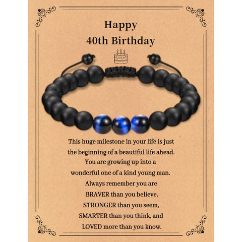 10 12 13 16 17 18 21 Year Old Boy Male Birthday Gifts for Boys Him, 30th 40th 50th Birthday Bracelet Gifts for Boys Men Son Grandson Nephew Brother Boyfriend Friend