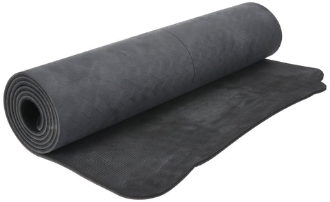 Energetics PVC Free Yoga Mat, Black/Anthracite