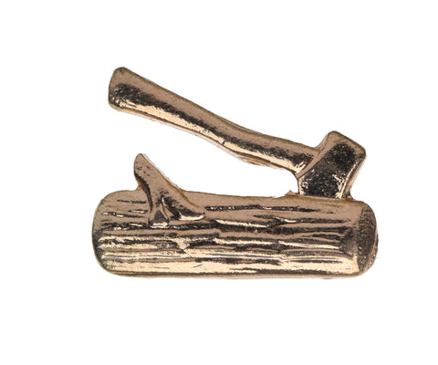 Axe Metal Scout Pin Gold