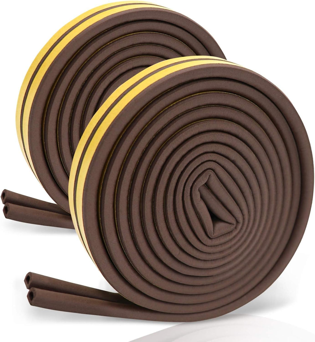 Self Adhesive Door and Window Seal Strip Draft Blocker Dust Noise Reduction Thermal Insulation Easy Fit Home Kitchen Use Total Length 6 Meter