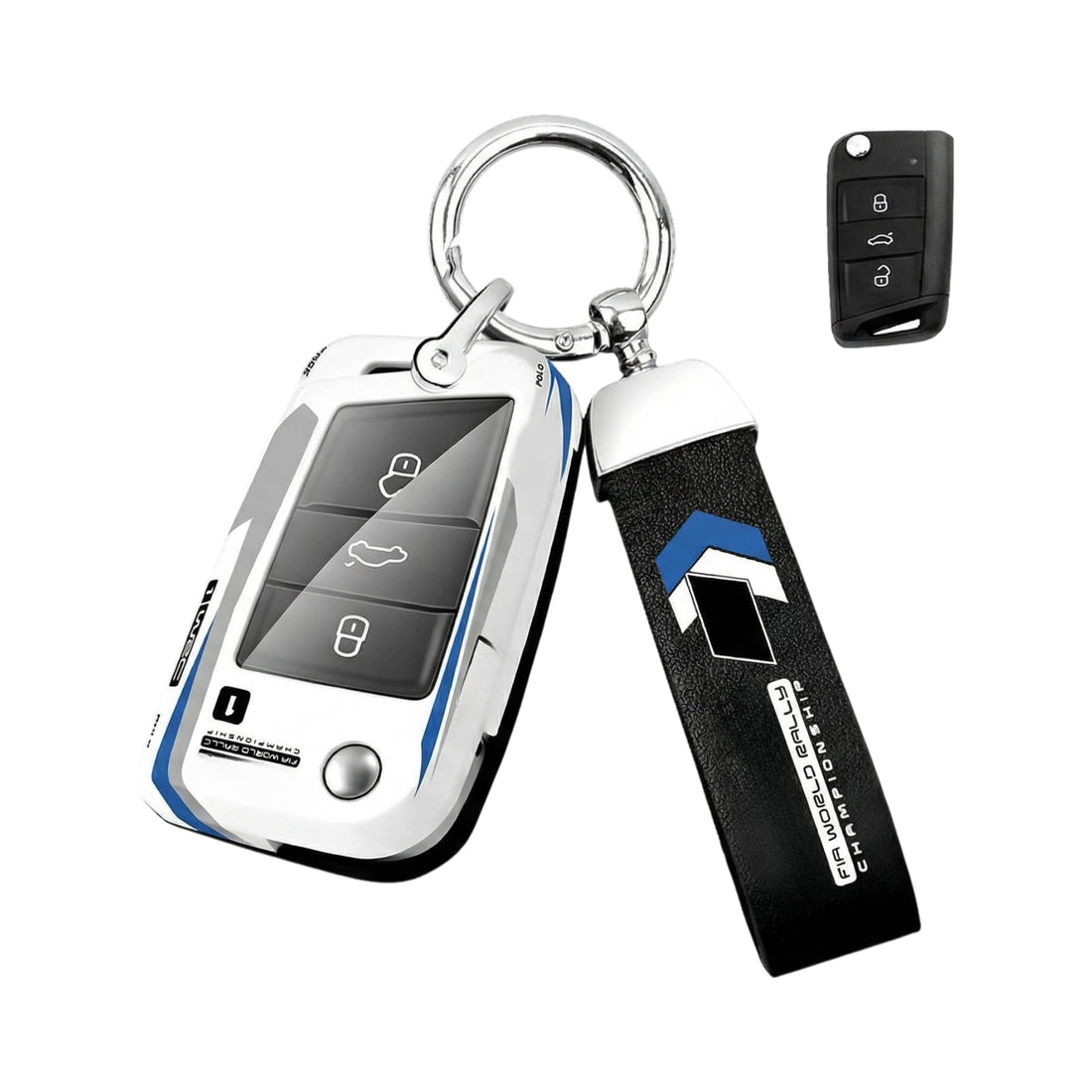 ABS Sport Key Fob Cover – Compatible with Volkswagen Polo, Golf 7 MK7 (VII), Tiguan, Skoda Octavia A7, Kodiaq, Seat Ateca, Leon – Please Match Key Shape Before Purchasing to Ensure Full Compatibility