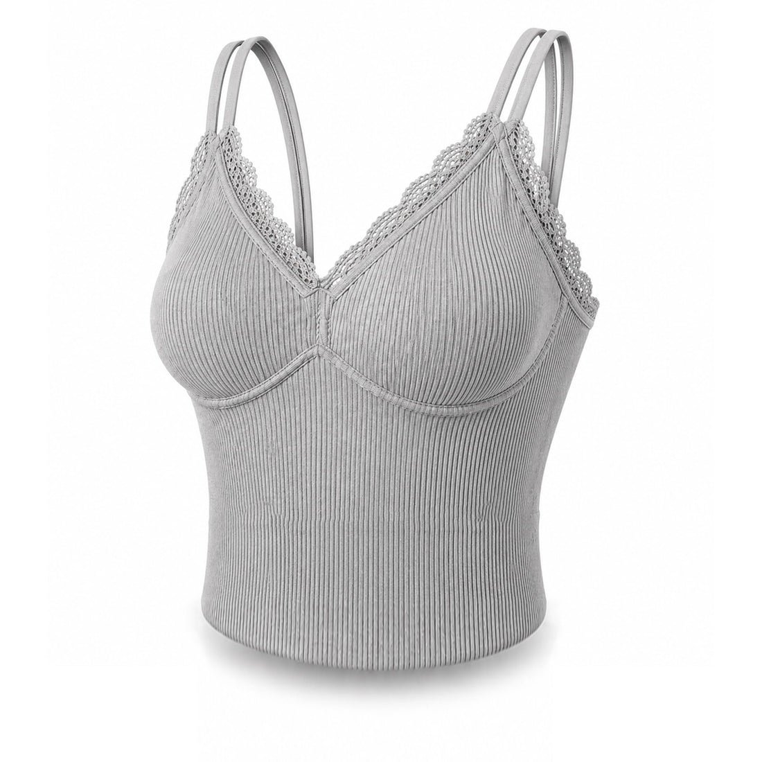 Womens Top with Built-in Foam Filling – Comfortable Everyday Use – Home & Sleep – Cordless – Elastic Ribbed – Fits 50 to 75 KG (NO:899)